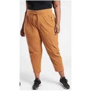 Athleta Women 18 Brown/ Orange "Trekkie North Jogger" Athleisure Jogger Pants